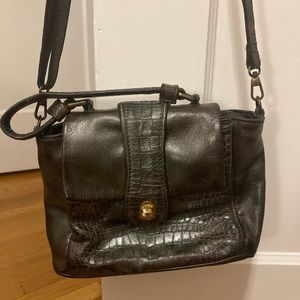 NWOT REPTILE'S HOUSE BAG IN GENUINE CROCODILE LEATHER MADE IN ITALY!